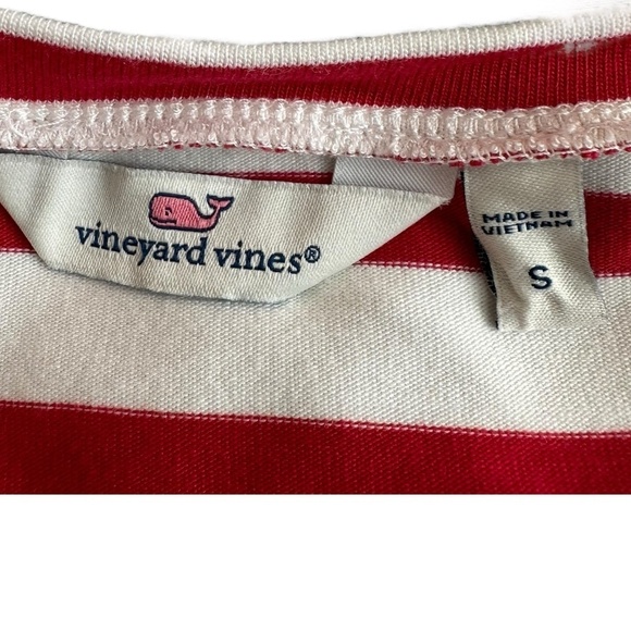VINEYARD VINES Top Tee Women's Sz. S Shirttail hem Drop Shoulders Stretch Preppy - Picture 3 of 15
